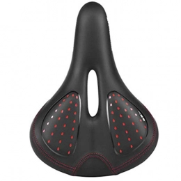 GENFALIN Spares GENFALIN Bicycle Saddle Women Men Shockproof Design Comfort Bicycle Cycling Saddle Bike Seat for Women Men Mountain Road Exercise Bike (Color : Red, Size : One size) Bicycle Parts