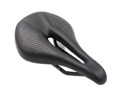 GFMODE 2020 New Pu+Carbon Fiber Saddle Road Mtb Mountain Bike Bicycle Seat For Men Cycling cushion Trail Comfort Races black Red White (Color : Black 143mm)