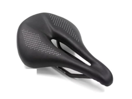 GFMODE Spares GFMODE 2020 New Pu+Carbon Fiber Saddle Road Mtb Mountain Bike Bicycle Seat For Men Cycling cushion Trail Comfort Races black Red White (Color : Black 155mm)