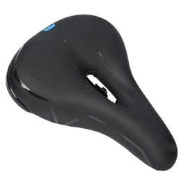GFMODE Spares GFMODE Bicycle Saddle Non-slip Shock Absorption Hollow Mountain Bike Saddle Breathable Soft Bike Seat Bicycle Accessories (Color : Black Blue)