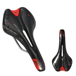 GFMODE Spares GFMODE Bicycle Seat Mountain Bike MTB Road BMX Saddle Shock Absorber Triathlon Racing Comfortable Breathable Saddles Cycle Accessories (Color : Red)