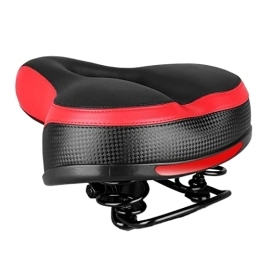 GFMODE Spares GFMODE Big Butt Spring Saddle Mountain Bike Cushion Bicycle Cushion Mountain Bike Mtb Saddle Cycling (Color : Red Black)