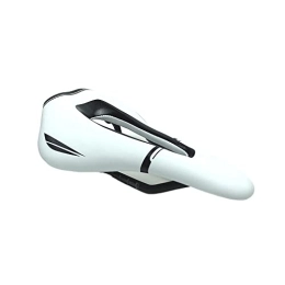 GFMODE Spares GFMODE Carbon Bicycle Saddle Mountain Bike Seat Cycling Leather Saddle Hollow Seat Cushion Road Bike Seat (Color : White)