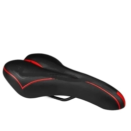 GFMODE Mountain Bike Seat GFMODE Mountain Bike Accessories soft saddle mtb road wide bicycle cushion seat cycling Sponge Soft Cycling Saddle (Color : Red)