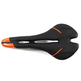 GFMODE Spares GFMODE Road Bike Saddle Comfortable VTT Racing Bicycle Front Seat Ultralight Hollow Mountain Bike Cycling Cushion Saddle (Color : Black orange)