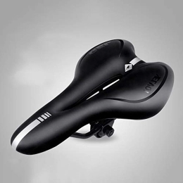 Ghelf Mountain Bike Seat Ghelf Comfortable Soft and Elastic Bicycle Seat Cushion Plus Thick Silicone Bicycle Saddle High PU Outer Layer Mountain Bike Saddle（Send Small Wrench） (Color : Blue Black)