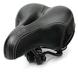 GHJK Mountain Bike Seat ghjk Bicycle Seat, Bicycle Back Seat MTB Leather Soft Cushion Rear Rack Seat Bicycle Saddle Wide Bike Seat Cushion Mountain Road Cycling Accessories