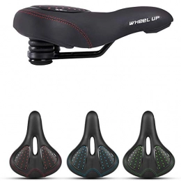 Gimitunus Spares Gimitunus Lightweight Bike Saddle, Comfortable Bike Seat for Seniors Extra Wide and Padded Bicycle Saddle for Men and Women Comfort Bike Seat Replacement (Color : Red)