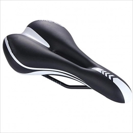 Gimitunus Spares Gimitunus Lightweight Bike Saddle, Soft comfortable hollow breathable, shock-absorbing and wear-resisting seat cushion for men and women - mountain silicone bicycle saddle (Color : White)