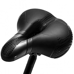 GLYIG Spares GLYIG Oversized Comfort Bike Seat - Most Comfortable Extra Wide Soft Foam Padded Exercise Bicycle Saddle, Bicycle Saddle With Soft Cushion Improves Comfort For Mountain Bike, Road Bicycle