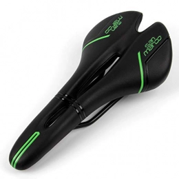 GNEHCUY Spares GNEHCUY Mountain Bike Seat, Gel Bike Seat Wide MTB Bicycle Saddle Silicone Skidproof Saddle Road Bike Saddle Bicycle Seats Hollow Soft PU Leather (Color : Green)
