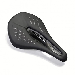 GSYNXYYA Spares GSYNXYYA Bike Seat - Comfortable Breathable Riding Bicycle Parts, Black Gel Soft Leather Bicycle Saddle, for MTB / Road / Exercise Bike(Unisex)
