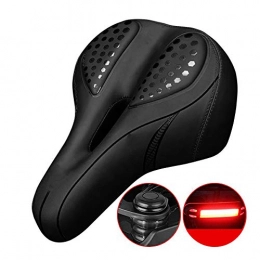 GU YONG TAO Mountain Bike Seat GU YONG TAO Bicycle Seat Cushion, Mountain Bike Seat Cushion, With Taillight - Soft And Comfortable, Breathable Hollow - Wear-Resistant, Suitable For Bicycles, Mountain Bikes, Etc