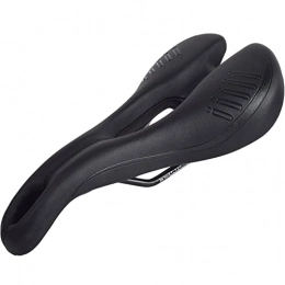 GudGmtoy Bike Seat, Hollow Padded Comfortable Leather Bicycle Saddle Road Mountain Bike for Racing Bike,Waterproof, Soft, Breathable, for Men&Women, Width 144mm, Ordinary Type
