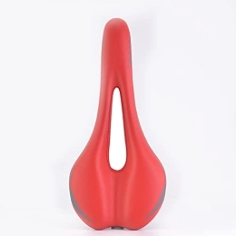 GYAM Spares GYAM Ultralight Road MTB Mountain Bike Bicycle Saddle PU Breathable Soft Seat Cushion Cycling Bicycle Parts, Red