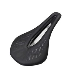 H & R Mountain Bike Seat H & R Bicycle Seat Saddle MTB Road Bike Saddles Mountain Bike Racing Saddle PU Breathable Soft Seat Cushion (Color : Black)