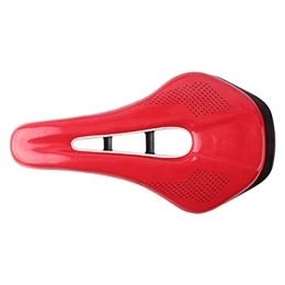 HBOY Spares HBOY Bicycle Saddle Seat Mountain Bike Cushion for Men Skid-Proof Soft PU Leather Mtb Saddles Cycling Road Bike Seats, Red