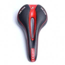 HDONG Mountain Bike Seat HDONG Bicycle Seat Saddle Bike Cycle Mtb Saddle Road Mountain Gel Pad Sport Soft Cushion Seat Breathable Soft Seat Cushion-Red_Russian Federation