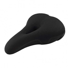 HEIRAO Soft Comfortable Thickening Bicycle Seat Saddle for Men Women,Waterproof, Breathable, Safety,Fit Most Mountain City Road Bike,Black