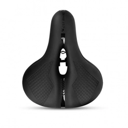 HKBTCH Spares HKBTCH Bike Seat, Bicycle Saddle Comfortable Waterproof Soft Wide Bike Gel Saddles, Breathable Mountain Bike Seat with Reflective Strip, Soft Cushion Memory Foam for MTB, Spinning Bikes