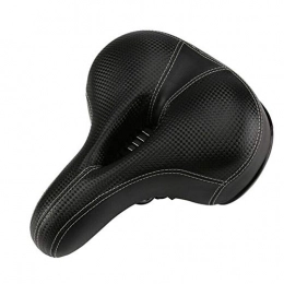 HLIANG Spares HLIANG Bike Seat Mountain Bicycle Cushion Dual-Spring Bike Bicycle Wide Big Bum Soft Extra Comfort Waterproof Road Bicycle Saddle Seat Pad Bicycle Saddle (Color : Black)