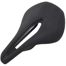 HLY-CASE Mountain Bike Seat HLY Trading Bicycle Seat Saddle MTB Road Bike Saddles Mountain Bike Racing Saddle PU Breathable Soft Seat Cushion Black Cycling Parts (Color : Black)