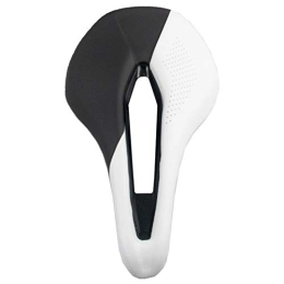 HLY-CASE Mountain Bike Seat HLY Trading Bicycle Seat Saddle MTB Road Bike Saddles Mountain Bike Racing Saddle PU Breathable Soft Seat Cushion Cycling Parts (Color : White)