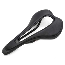 HLY-CASE Spares HLY Trading Full Carbon Fiber + PU Leather Saddle Ultralight Saddle Super Flow MTB Road Race Bicycle Saddle Bike Seat Mountain Bike Cycling Parts (Color : Black)