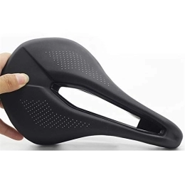 HLY-CASE Mountain Bike Seat HLY Trading Men's MTB Road Bike Saddles Mountain Bicycle Racing Triathlon Saddle PU Breathable Soft Cycling Hollow Seat Cushion Cycling Parts (Color : Black)