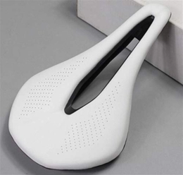 HLY-CASE Mountain Bike Seat HLY Trading Mountain Bicycle Saddle Road Bike Saddles Racing Saddle PU Breathable Soft Seat Cushion Cycling Parts (Color : White)