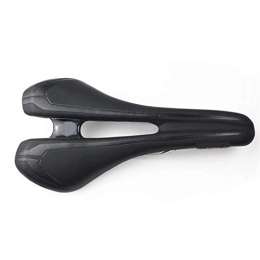 HLY-CASE Spares HLY Trading MTB Bicycle Saddle Titanium Bow Mountain Road Bicycle Riding Cushion Hollow Breathable Cycling Bike Seat Cycling Parts (Color : Black)