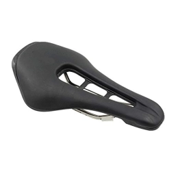 HLY-CASE Mountain Bike Seat HLY Trading Road Bicycle Saddle Bike Seat Mountain Bike Saddle MTB Bike Saddle Bicycle Seat Imitation Leather Cushion Damping Cycling Parts (Color : Black)
