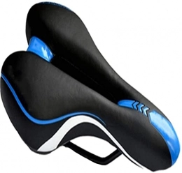 Hmmsnzy Mountain Bike Seat Hmmsnzy Professional Soft Bike Saddle， Hollow And Comfortable Men's Bicycle Seat Cushion, Thickened Cushioned Hybrid And Fixed Sports Bicycle Seat Cushion, d Bicycle Saddle for MTB, Spinning Bikes