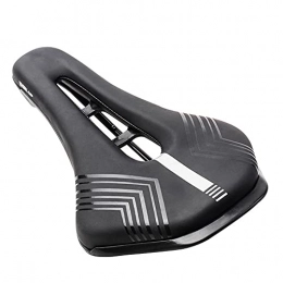 HGDM Mountain Bike Seat Hollow MTB Bike Seat, Waterproof Bike Saddle for Men And Women Breathable Bicycle Cushion for Mountain Bikes Road Bikes Exercise Bike And Outdoor Bikes, Bicycle Accessories, Black