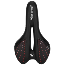 Yustery Mountain Bike Seat Hollow Out Bike Universal Silicone Thicken Soft Saddle Seat Accessory for Mountain Bicycle