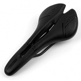 O-Mirechros Mountain Bike Seat Hollow Soft PU Leather Wide MTB Silicone Skidproof Road Bicycle Saddle Black