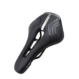 HQBicyCleseat Spares HQBicyCleseat Bike Seat, Bicycle Saddle Comfortable Waterproof Soft Wide Bike Gel Saddles, Breathable Mountain Bike Seat, Soft Cushion Memory Foam for MTB, Spinning Bikes (Color : Black)