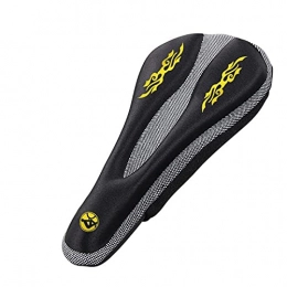 HQBicyCleseat Spares HQBicyCleseat Gel Bike Seat Bicycle Saddle - Comfort Cycle Saddle Wide Cushion Pad Waterproof for Women Men - Fits MTB Mountain Bike / Road Bike / Spinning Exercise Bikes (Color : Yellow)