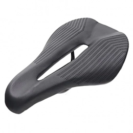 HSYSA Mountain Bike Seat HSYSA CARBON Breathable Road MTB Mountain BikeBicycle Parts Tt Cycling Cushion Wide Cycling Seat Comfort Saddle 235X145MM (Color : Black)