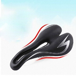 HZJ Mountain Bike Seat HZJ Mountain Bike Seat Gel Saddle Shock Absorber Cushion With Water& Resistant Breathable Ergonomically Compliant Bicycle Accessories 280*160Mm Black