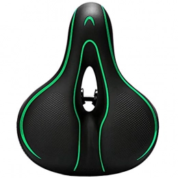 InChengGouFouX Mountain Bike Seat inChengGouFouX Comfortable Experience Bicycle Saddle Mountain Bike Bicycle Seat Riding Equipment Cushion for All Seasons Durable Bicycle Seat (Color : Green, Size : 24X10x18cm)