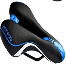 JHBFZXX Spares JHBFZXX Road bike bicycle seat cushion seat bicycle mountain bike cushion Hollow Comfortable Car Seat-Black blue 395g