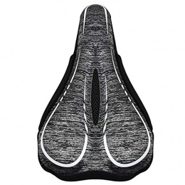 JIAGU Mountain Bike Seat JIAGU Padded Bicycle Saddle Bicycle Thickening Riding Seat Cover Mountain Road Bike Seat Cover Comfortable Soft Seat Cushion for Women Men (Color : White, Size : 29x18x4.5cm)