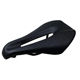 Jiahezi Spares Jiahezi Bicycle Saddle ， Comfort Wide Cushion Pad Waterproof Breathable Universal for Bicycle Leather Saddle for Fits MTB Mountain Bike / Road Bike / Spinning Exercise Bikes (Color : Black)