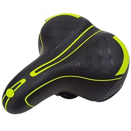 Jianghuayunchuanri Mountain Bike Seat Jianghuayunchuanri Comfortable Bike Seat Comfortable Not Sultry Bicycle Saddle Mountain Bike Seat Thickened Seat Cushion for Exercise and Outdoor Bikes (Color : Green, Size : 25x20cm)