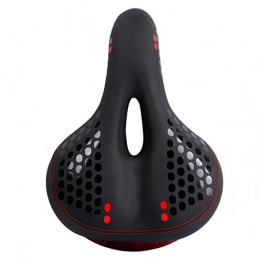 JIBO Spares JIBO Bicycle Saddle Soft Cycling Seat Bike Saddles With Tail Light Thicken Hollow Seat Mat Cycling Parts Bicycle Saddle 31 * 21 * 9Cm, Red