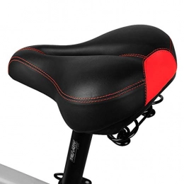 JIBO Spares JIBO Cycling Saddle Soft Sponge MTB Seat Shock Proof Bike Saddle Hollow Breathable Comfortable Waterproof Bicycle Seat 270 * 200 * 95Mm, Red
