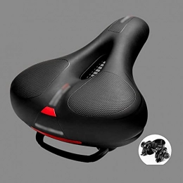 JieLuoTE Spares JieLuoTE Bike Seat Cushion, Waterproof Bicycle Seat Cushion with Dual Shock Absorber, Thicken Widen Anti-shock Bike MTB Saddle, Most Comfortable Wide Bike Saddle Pad for Men and Women