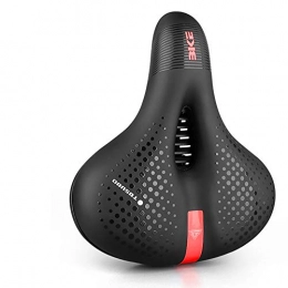 jinda Spares jinda Thicken And Increase Bicycle Seat Comfortable Mountain Bike Universal Saddle Seat Breathable Riding Equipment Accessories 270 * 220mm Black+red