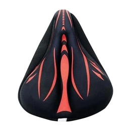 JINPENGRAN Spares JINPENGRAN Bicycle Saddle, Soft Silicone Gel Pad Cushion Cover Bicycle Saddle Seat Mountain Bike Cycling Thickened Comfor, B